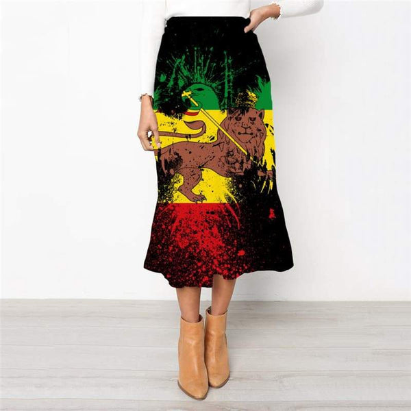 Lion Skirt Women Animal School skirt Anime Skirt Ladies Rock Rock Frauen Colorful High waist skirts - KYKU