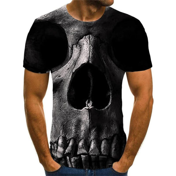 
Skull T-shirt Men Abstract Tshirt Printed Skeleton T-shirts 3d Funny Tshirts Casual
                