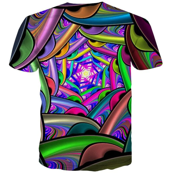 
Dizziness T shirt Men Abstract T-shirts 3d Gradient Shirt Print Colorful Tshirt Printed
                