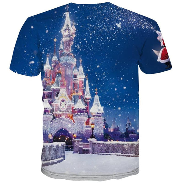 
Christmas T-shirt Men Santa Claus Tshirt Printed Snow T-shirts Graphic
                