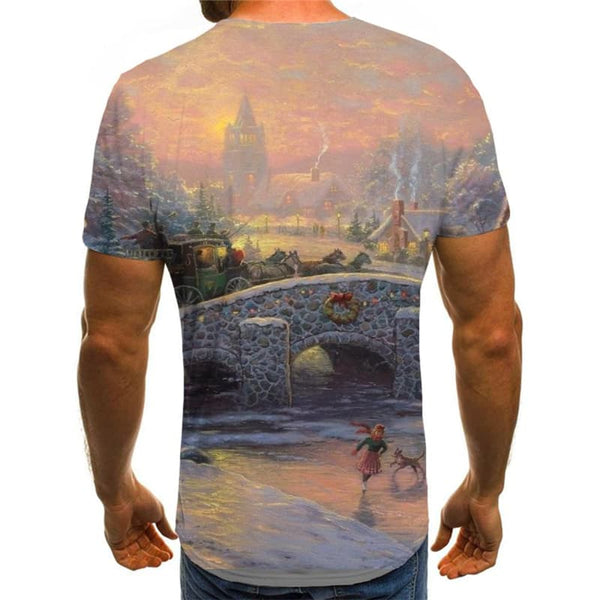 
New Year T shirts Men Christmas Tshirt Anime Christmas Tree T shirts Funny Hip Hop Tshirts Cool
                