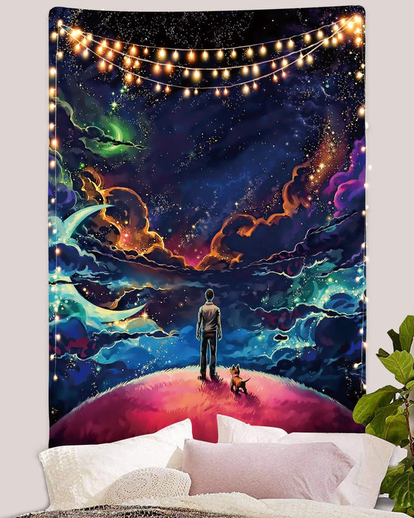 
fantasy Tapiz space Tenture Mandala Galaxy Wall Tapestry Psychedelic Rug Wall Fantasy Home Tapestrys moon Tapestries Glow undefined Starry sky undefined star undefined
                