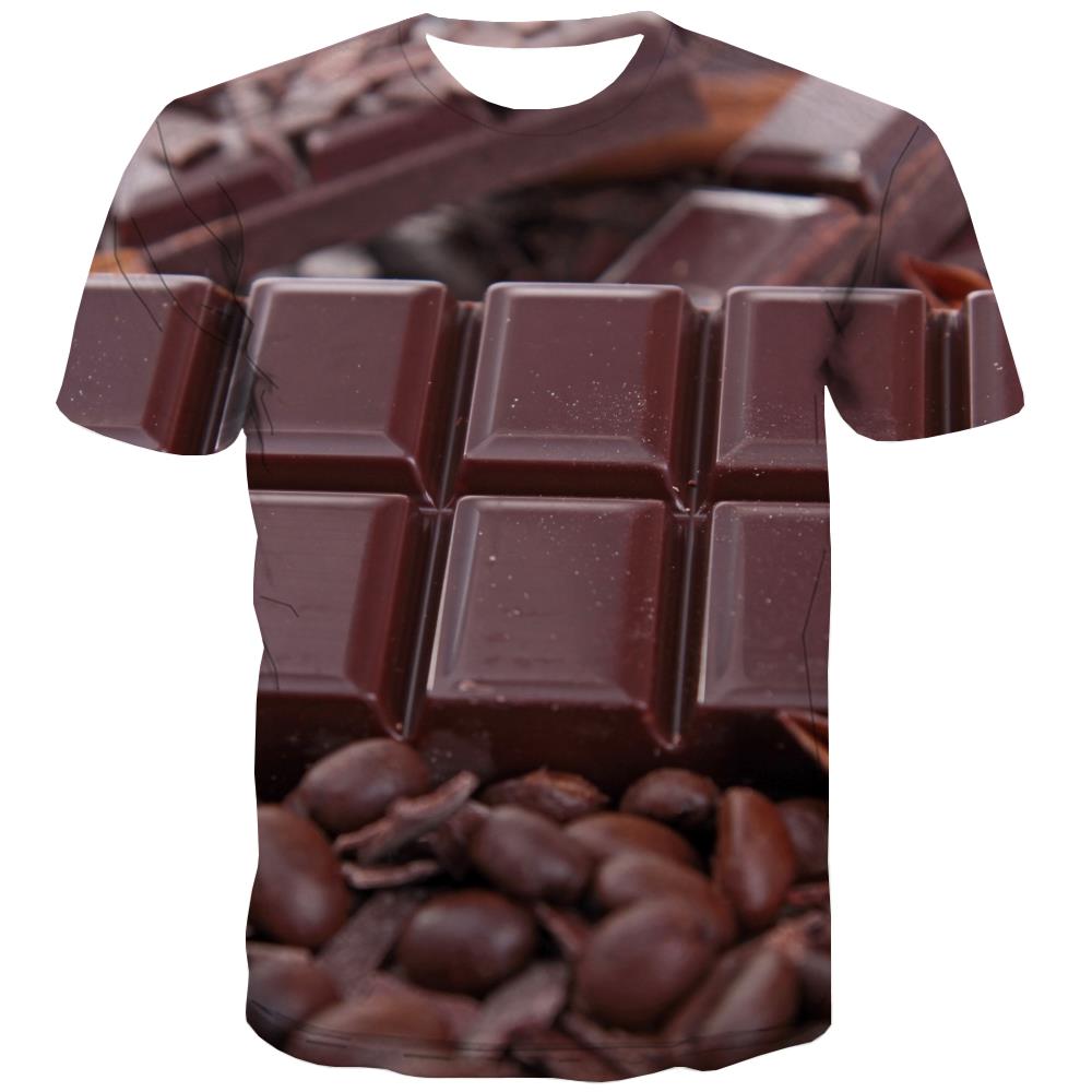 Chocolate T shirts Men Brown Tshirts Casual Delicious Tshirts Novelty Bitter Shirt Print