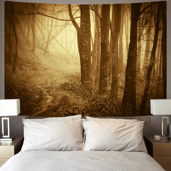 
Higurashi Tapiz forest Wall Tapestry yellow Tenture Mandala Wall Hanging
                