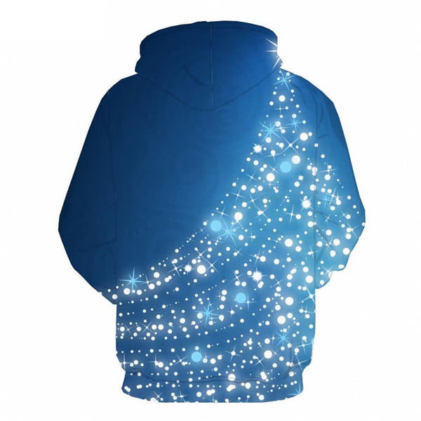
Christmas Sweatshirts men Party Hoodie Print Blue Hooded Casual Harajuku Hoody Anime
                