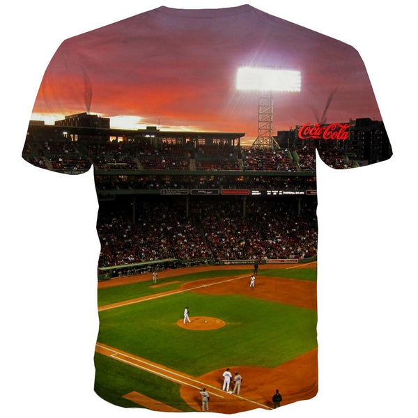
Baseball T-shirt Men Stadium Tshirt Anime Game T shirts Funny White T-shirts 3d
                
