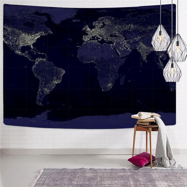 
Abstract Tapiz Psychedelic Tapestries Map Tenture Mandala Wall Hanging
                