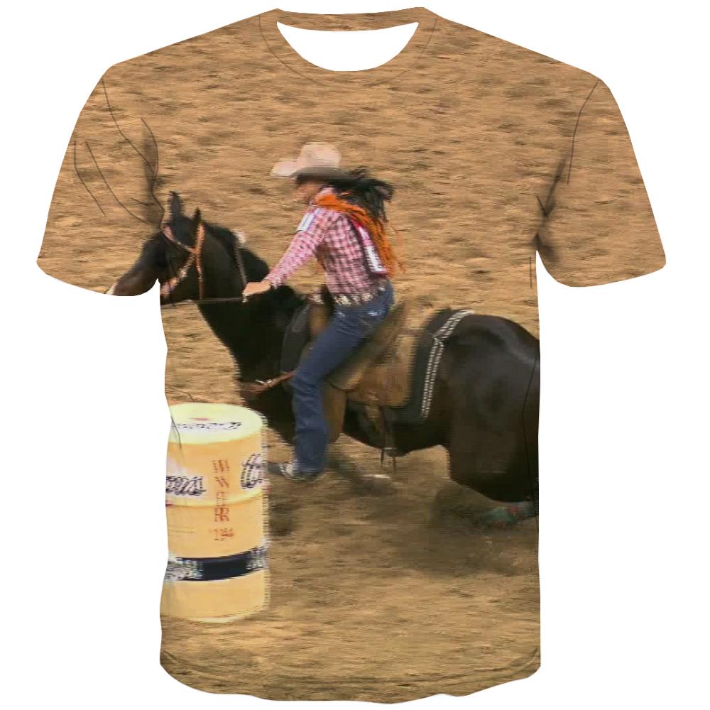 Borse T shirts Men Competition Tshirts Novelty Raced Tshirts Cool Equestrian T shirts Funny