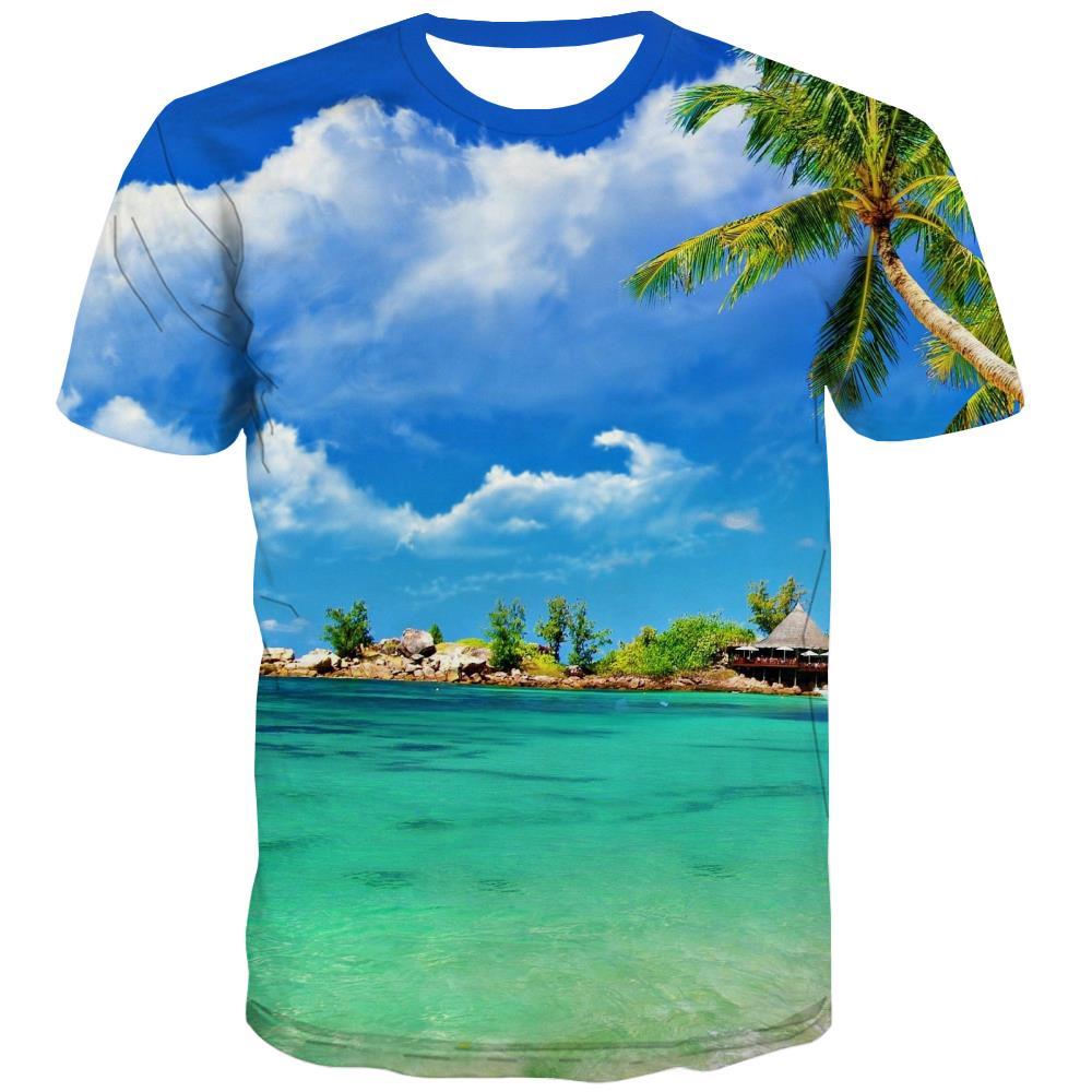 surf T-shirt Men The sea T shirts Funny sport Tshirts Cool Cool T-shirts Graphic - KYKU