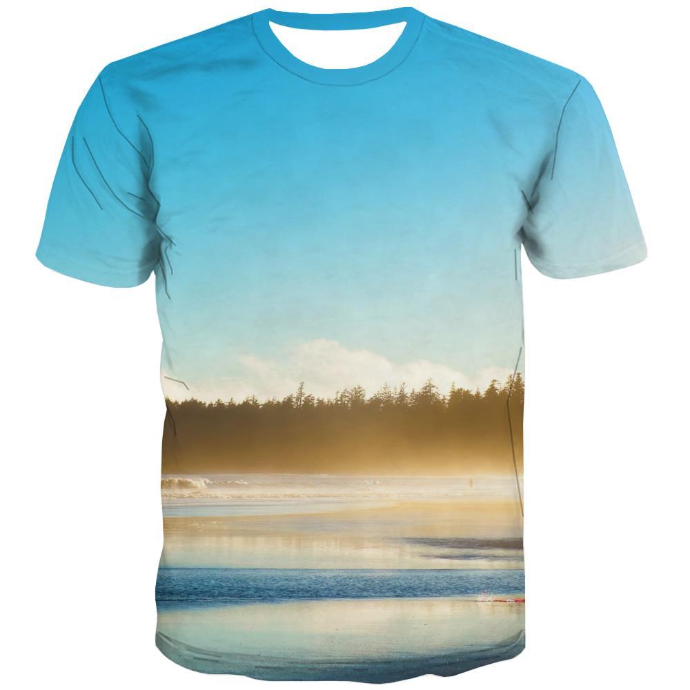 surf T-shirt Men The sea T shirts Funny sport Tshirts Novelty Cool Tshirt Printed - KYKU