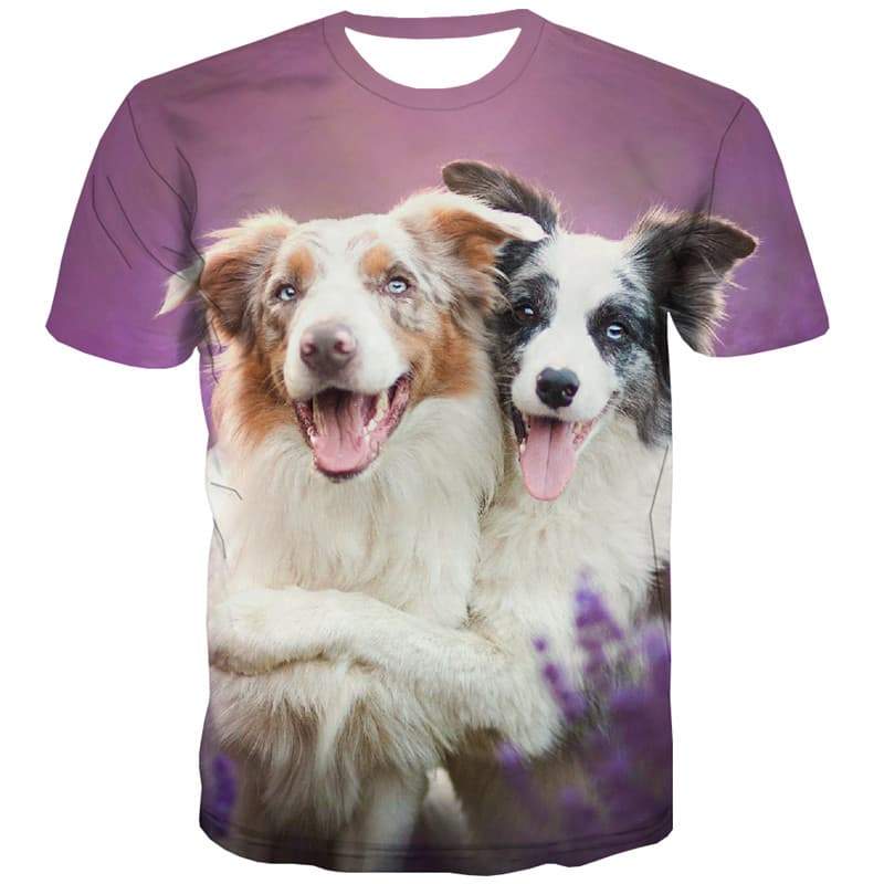 Animal T-shirt Men Dog Tshirt Printed Hip Hop Tshirt Anime Harajuku Tshirts Novelty - KYKU