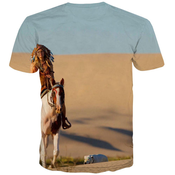 
Indians T shirts Men Grassland Tshirt Printed Sunset Tshirt Anime War T-shirts 3d
                