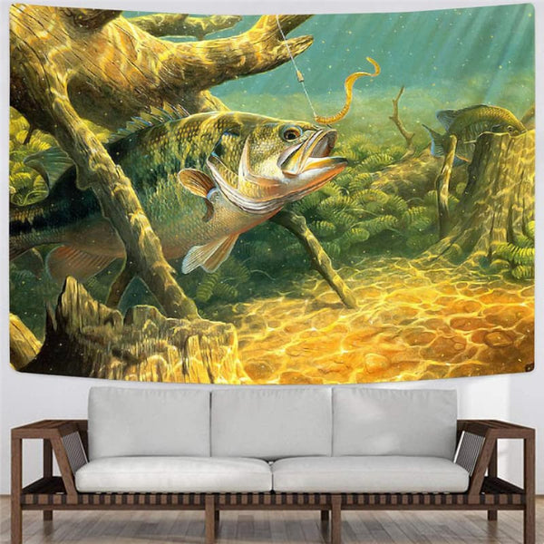 
Fish Tapestry Animal Tenture Mandala Ocean Rug Wall Fishing Tapestries Decor
                