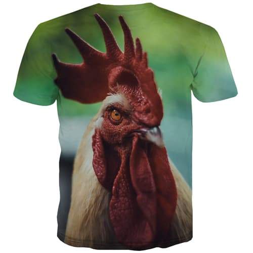 
Chicken T shirts Men Animal T-shirts Graphic Ferocious T-shirts 3d Street Tshirts Novelty - KYKU
                