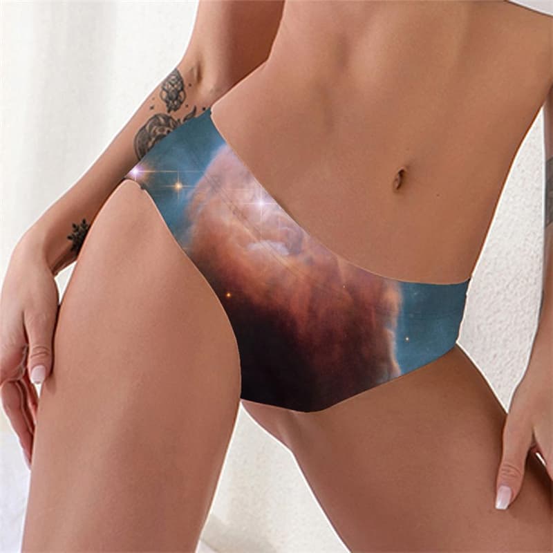 Galaxy Briefs Women Space Knickers Universe Sexy Nebula Seamless