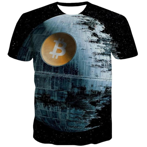
Bitcoin T shirt Men Earth Tshirt Printed Galaxy Anime Clothes Retro Funny T shirts
                