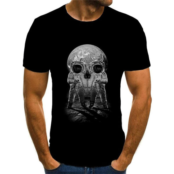 
Astronaut T-shirt Men Space Anime Clothes Universe Shirt Print Black Tshirt Printed
                