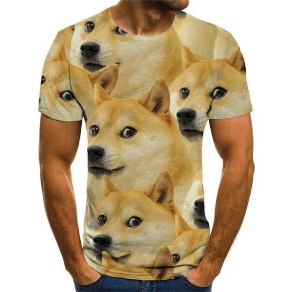 
Dog T shirt Men Animal Anime Clothes Lovely Funny T shirts Home Shirt Print
                