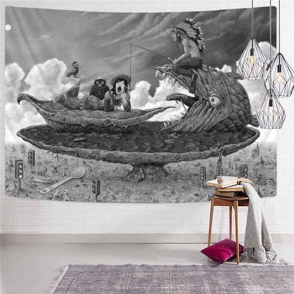 
Indios Tapestry Fishing Tapestries Bear Rug Wall Hip Hop Wall Tapestry
                