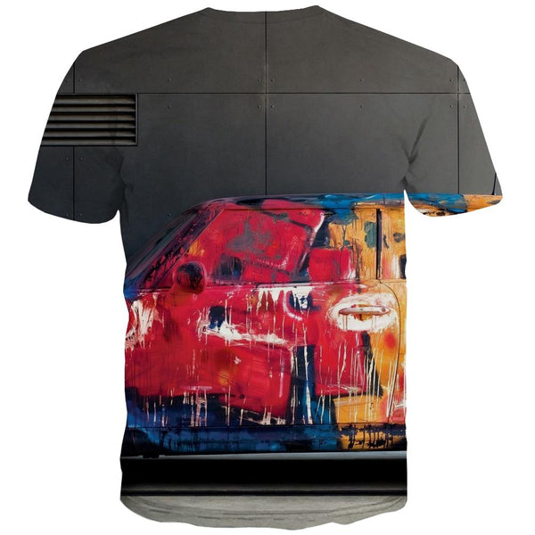 
Racing Car T shirts Men Metal T shirts Funny City T-shirts 3d Gray Tshirts Cool Retro Tshirts Casual
                