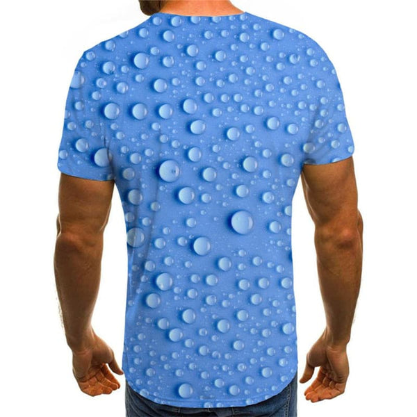 
Raindrop T shirt Men Blue T-shirts 3d Novel Tshirts Casual Retro Anime Clothes
                