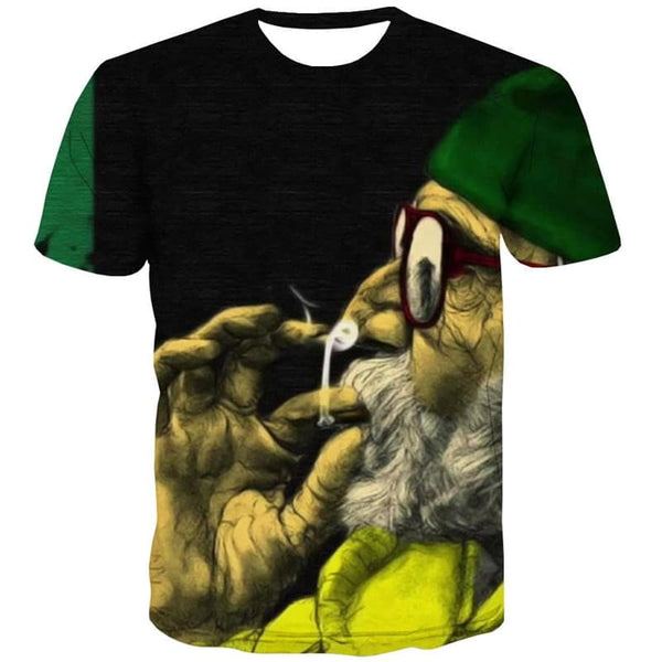 
Portrait T shirt Men Smokes Funny T shirts National Flag Shirt Print Painting Tshirts Casual
                