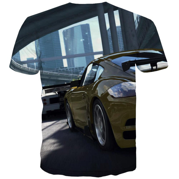 
Racing Car T shirts Men Metal T-shirts 3d City Tshirt Anime Gray T-shirts Graphic Retro T shirts Funny
                