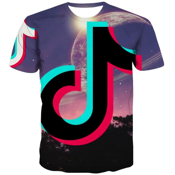 
Music T shirt Men Galaxy Funny T shirts Planet Tshirt Printed Sky T-shirts 3d Douyin Anime Clothes
                