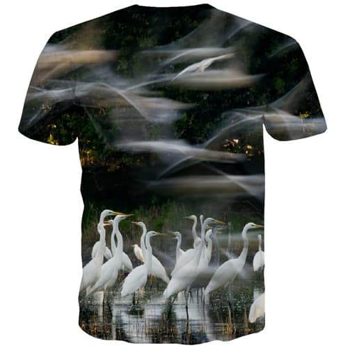 
Swan T-shirt Men Animal Tshirts Casual Nebula Tshirt Printed Harajuku Tshirts Novelty Abstract Tshirts Cool - KYKU
                