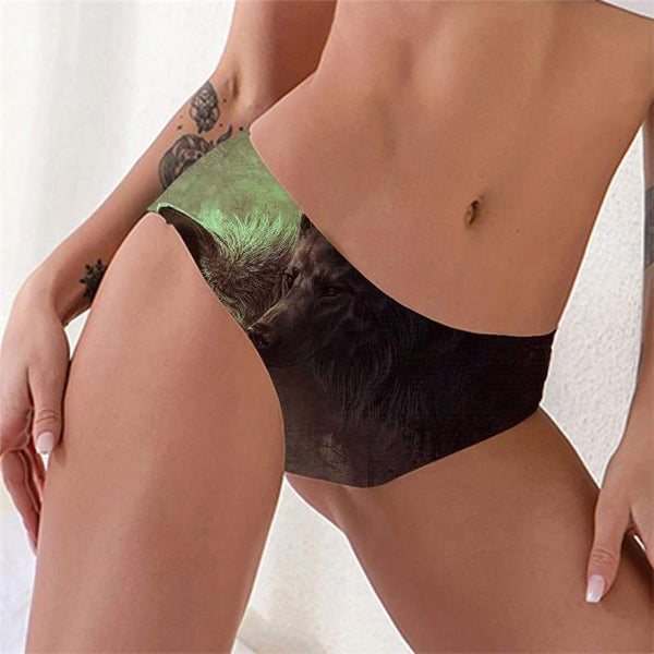 Wolf Panties Women Animal Lingerie Female Anime Tanga Love Pantys Lovers Sexy - KYKU