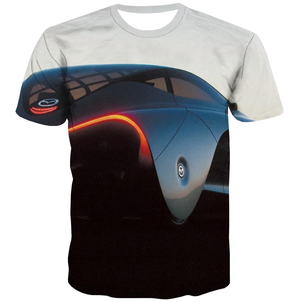 Racing Car T-shirt Men Metal Tshirts Cool City Tshirts Casual Gray T-shirts Graphic Retro Tshirts Novelty