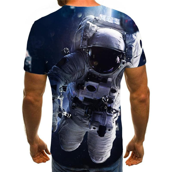 
Astronaut T-shirt Men Sky T-shirts 3d Universe Shirt Print Earth Funny T shirts
                