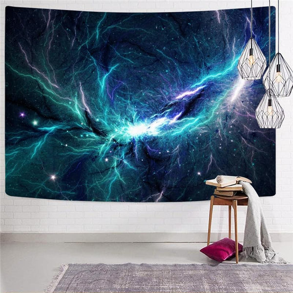 
Galaxy Tapiz Space Rug Wall Universe Tapestries Lightning Wall Tapestry
                