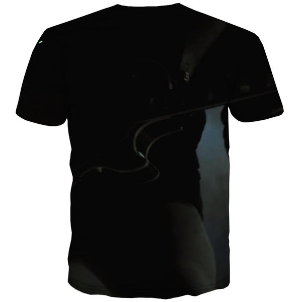 
Guitar T-shirt Men Music Tshirt Printed Wooden Tshirts Cool Metal T-shirts Graphic
                