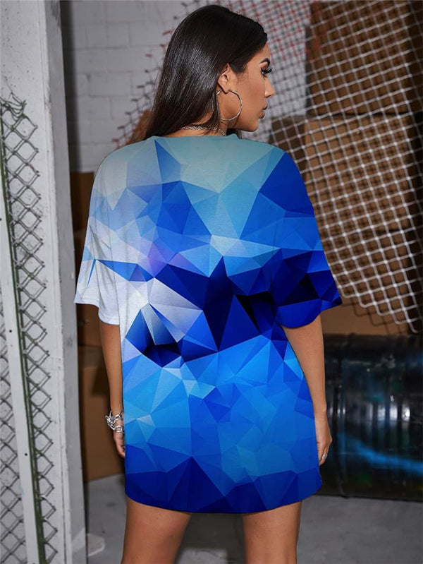 
Abstract T Shirt Women Cube Gothic Psychedelic T-shirts 3d Novel Shirt Print
                