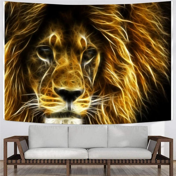 
Lion Tapestry Animal Tapestries Anime Home Tapestrys Abstract Wall Tapestry Harajuku Tenture Mandala
                