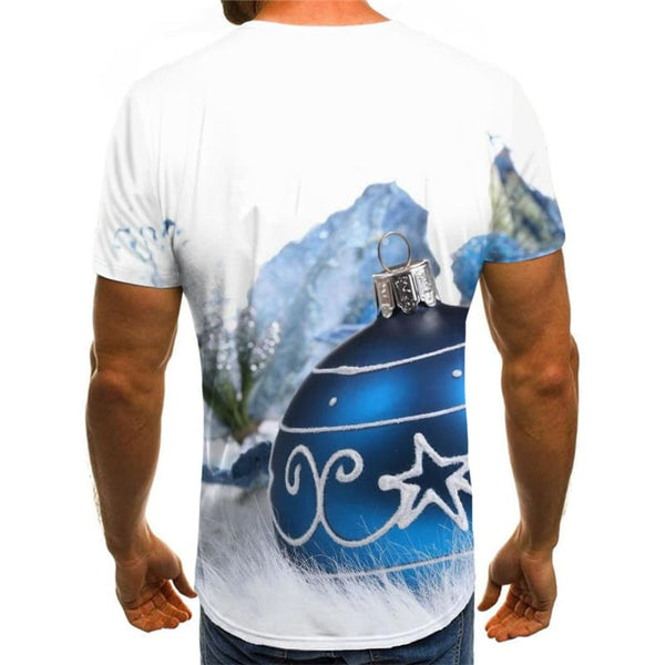 
Christmas T shirts Men New Year T-shirts 3d White T-shirts Graphic Party T shirts Funny
                