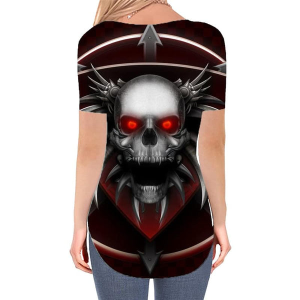 
Skull T Shirt Women Punk Tshirts Printed Ferry Shirt Print Womens Clothing
                