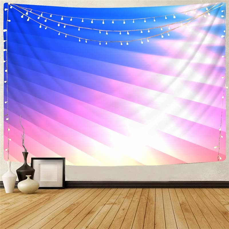 Colorful Tapiz Gradient Home Tapestrys Abstract Wall Tapestry Decor Mandala