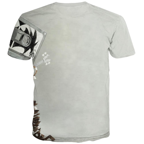
Music T-shirt Men Instrument Shirt Print Retro Tshirt Printed Electronic Tshirts Cool
                