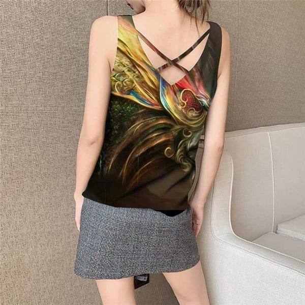 
Lion Tank-Top women Animal Funny Top Anime Sleeveless 3d Colorful Vest Print Nebula Tank Tops Casual - KYKU
                