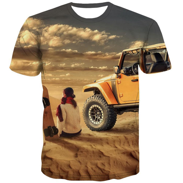Jeep T-shirt Men Offroad Tshirts Cool car Tshirt Anime Short Sleeve Hip hop - KYKU