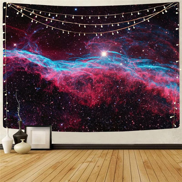 Galaxy Tapestry Space Rug Wall Universe Tapestries Nebula Tenture Mandala Colorful Home Tapestrys