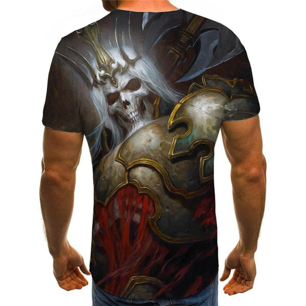 
Skull T-shirt Men Skeleton Funny T shirts War Anime Clothes Hip Hop Shirt Print
                