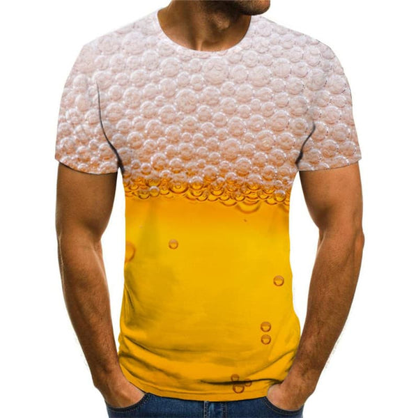 
Beer T shirt Men Novel Anime Clothes Harajuku Funny T shirts Hip Hop Tshirts Casual
                