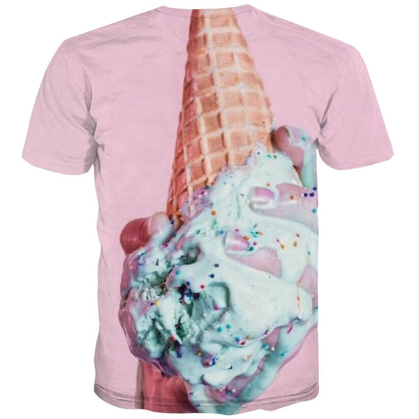 
Sweet T-shirt Men Gourmet Tshirts Cool Icecream T shirts Funny Colourful Tshirts Novelty
                