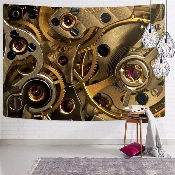 
Metal Tapestry Engine Rug Wall Gear Tenture Mandala Art Wall Tapestry Decor
                