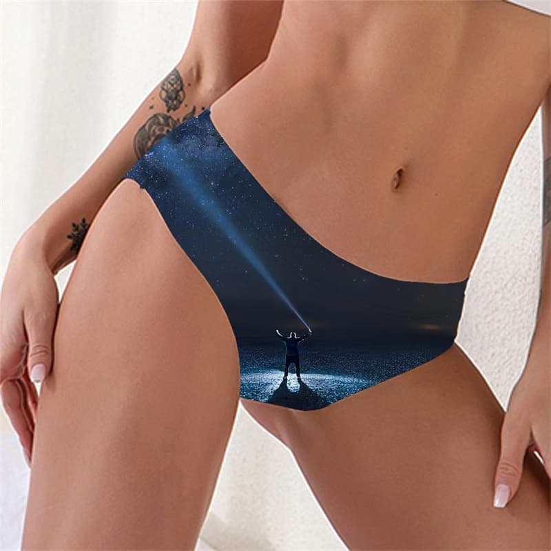 Galaxy Briefs Women Space Underwear Universe Seamless Art Pantys