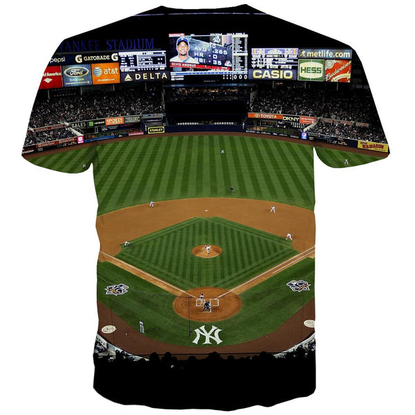
Baseball T-shirt Men Stadium Shirt Print Game Tshirts Casual White Tshirts Cool
                