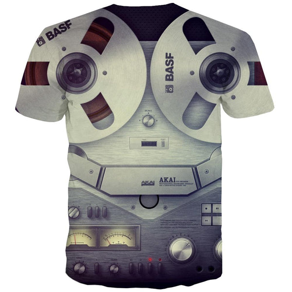 
Music T shirts Men Instrument T shirts Funny Retro Tshirt Printed Electronic Tshirt Anime
                